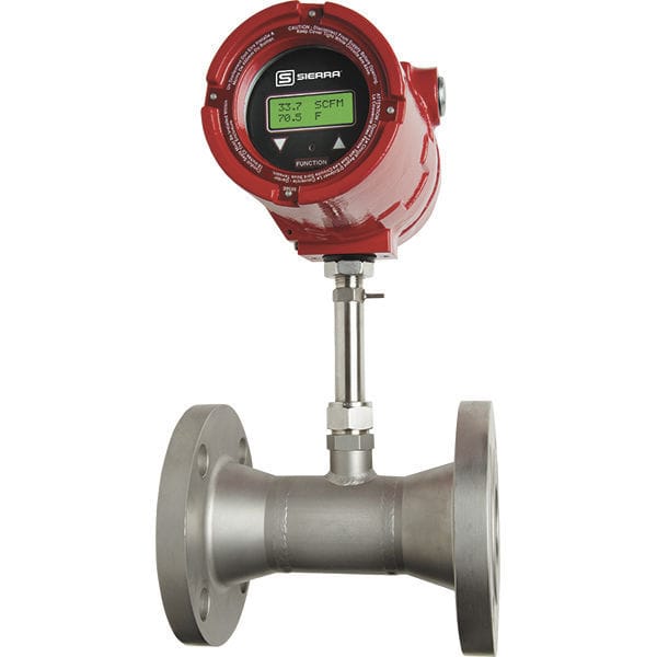 Thermal flow meter / mass / for gas / digital