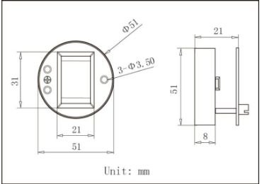 Structure Diagram JC216 LCD temperature transmitter