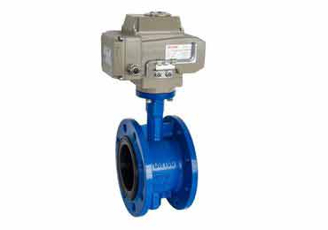 Flange-Connection-Elelctric-butterfly-valve