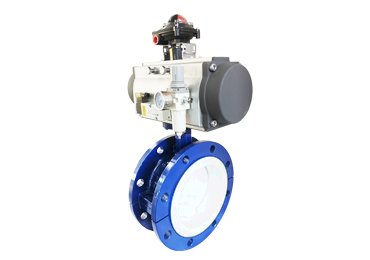 Flange connnection Pneumatic butterfly valve