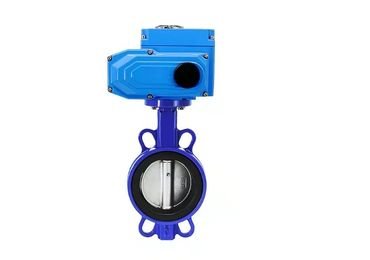 Rubber Liner Wafer Electric butterfly valve