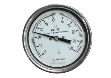 Safety-Glass-Bimetallic thermometer