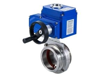 Sanitary electric butterfly valve