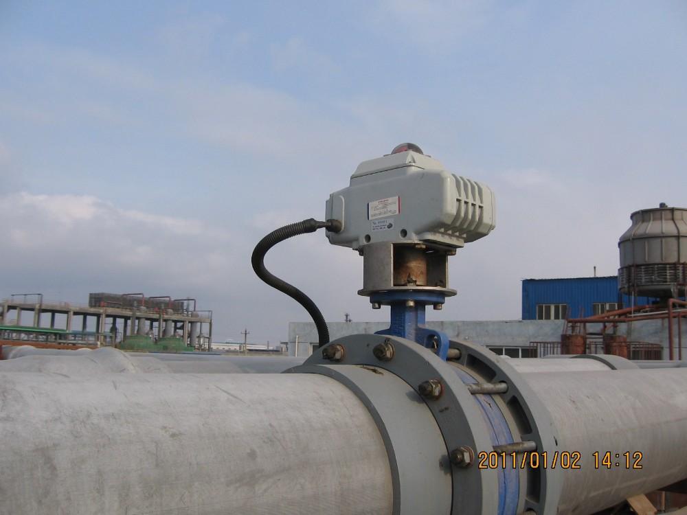 installation-electric butterfly valve 