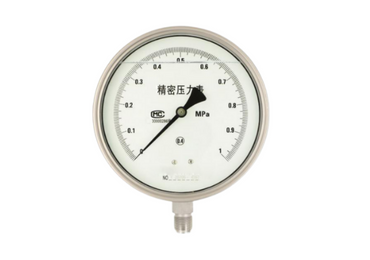 Stainless steel oil fill test pressure gauge